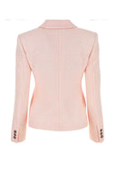Alessandra Rich Light Pink Tweed Blazer