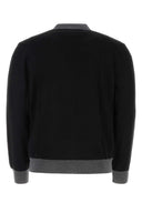 Maison Kitsune Black Wool Cardigan