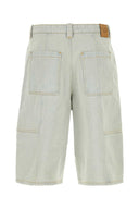 Maison Kitsune Denim Bermuda Shorts
