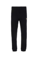 Maison Kitsune schwarze Baumwolljogger