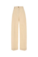 Maison Kitsune Cream Cotton Pant