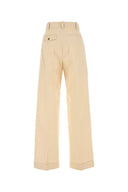 Maison Kitsune Cream Cotton Pant