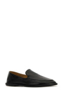 The Row Black Leather Canal Loafers