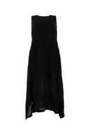 Vestido aéreo de viscose negro de Uma Wang