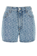 Gcds Printed Denim Shorts