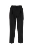 Pt Torino Black Stretch Polyester Pant