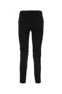 Pt Torino Black Stretch Cotton Cigarette Pant
