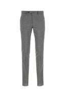Pt Torino Grey Stretch Wool Pant