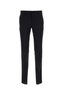 Pt Torino Black Stretch Wool Pant