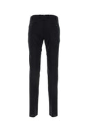 Pt Torino Black Stretch Wool Pant