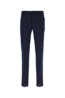 Pt Torino Blue Stretch Cotton Chino Pant