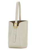 J&M Davidson Ivory Leather Quiver Nano Bucket Bag