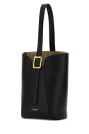J&M Davidson Black Leather Quiver Nano Bucket Bag