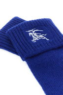 Burberry Electric Blue Cashmere Blend Gloves