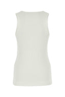 Givenchy White Stretch Cotton Tank Top
