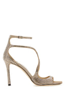 Jimmy Choo verschönerte Wildleder Azia 95 Sandalen