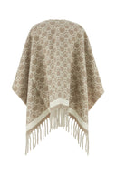 Salvatore Ferragamo ricamato in lana Cape