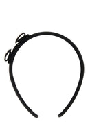 Salvatore Ferragamo Black Cotton Blend Hair Band