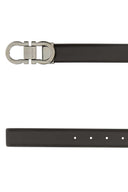 Salvatore Ferragamo Dark Brown Leather Reversible Belt