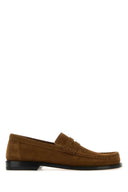 Loewe Brown Suede Campo Loafers