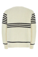 Maglione di miscela di lana di lana avorio loewe