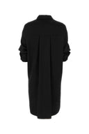 Abito da camicia satinata nera loewe