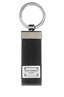 Dolce & Gabbana Schlüsselanhänger aus schwarzem Leder