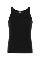 Dolce & Gabbana Black Cotton Marcello Tanktop