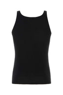 Dolce & Gabbana Black Cotton Marcello Tanktop