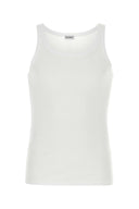 Dolce & Gabbana White Cotton Marcello Tanktop