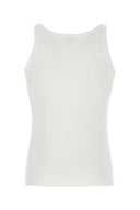 Dolce & Gabbana White Cotton Marcello Tanktop