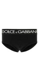 Dolce & Gabbana Black Stretch Cotton Brief Set