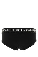 Dolce & Gabbana Black Stretch Cotton Brief Set