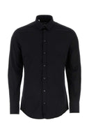 Dolce & Gabbana Black Stretch Poplin Camiseta