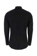 Dolce & Gabbana Black Stretch Poplin Camiseta