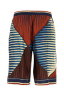 Dolce & Gabbana Printed Satin Bermuda Shorts
