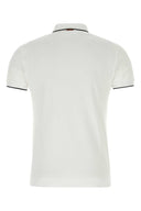 Zegna White Stretch Piquet Polo Shirt