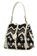 Chloe Embroidered Wool Small Penelope Handbag
