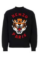 Kenzo Black Cotton Blend Sweater