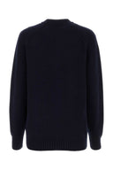 Chloe dunkelblauer Kaschmir -Mischung übergroße Pullover