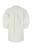 Chloe White Poplin Bluse