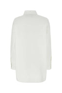 Valentino Garavani White Cotton Blend Oversize Shirt