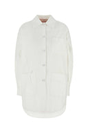 Valentino Garavani White Cotton Blend Oversize Jacket