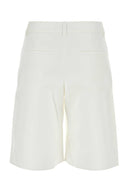 Valentino Garavani White Cotton Blend Shorts