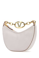 Valentino Garavani Ivory Leather Mini Hobo Vlogo Moon Handbag