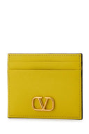 Valentino Garavani Yellow Leather Card Holder