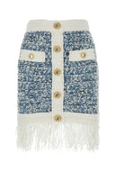 Balmain Embroidered Tweed Skirt