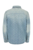 Balmain Embroidered Denim Shirt