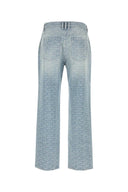Balmain bestickte Denim -Jeans