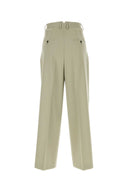 Ami Sand Wool Wide Leg Pant
